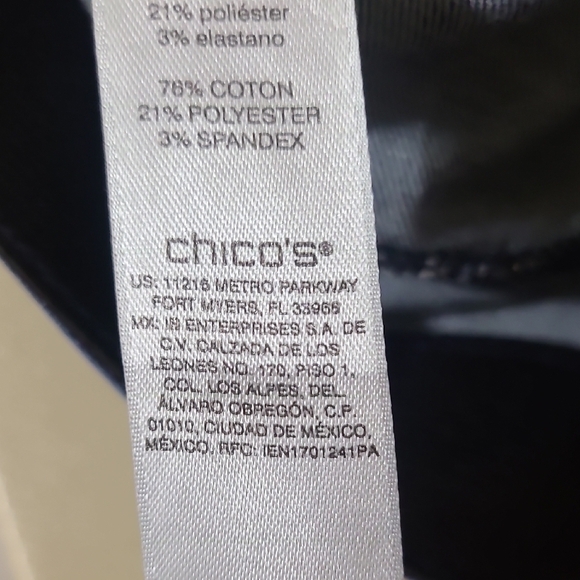 CHICO'S Fabulously Slimming Women's  Blue Denim Jeans - Size 14 (Chico's 2.5) - Picture 12 of 13